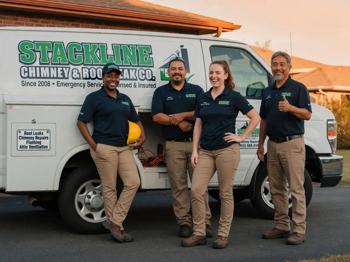 Chimney flashing repair company in Moss Point, MS